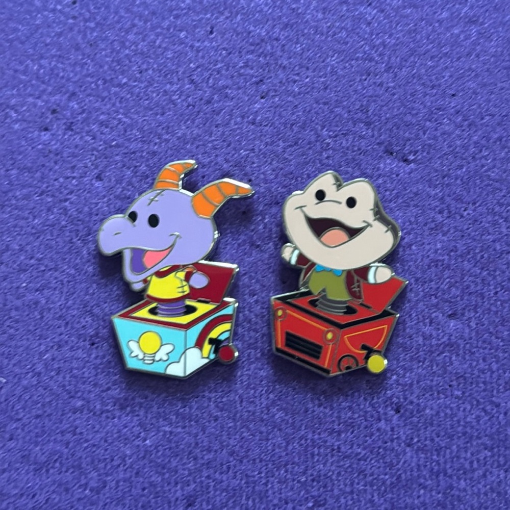 Figment and Mr. Toad Disney 2025 Jack in the Box Pins